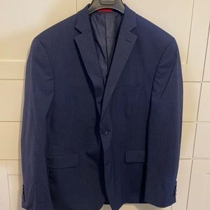 Alfani Men’s Slim Fit Suit Jacket Navy Two-Button Blue - 44S